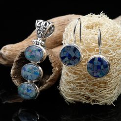 Cercei din argint, cu opal nobil 7 Cercei din argint, cu opal nobil Produs