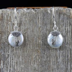Cercei din argint, cu perla Produs