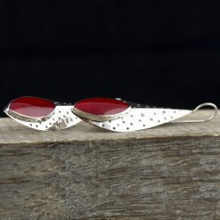 Cercei din argint si coral Produs