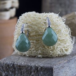 Cercei din argint, cu aventurin Produs