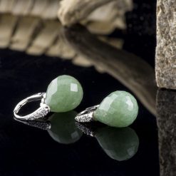 Cercei din argint, cu aventurin Produs