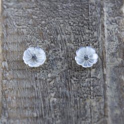 Cercei din argint, cu sidef si cristal Produs