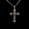 Cruce din argint decorata cu granat si marcasite. 1 Cruce din argint decorata cu granat si marcasite. produs