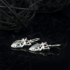 Cercei din argint cu granat Produs