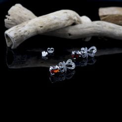 Cercei din argint cu granat Produs