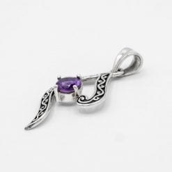Pandantiv din argint cu ametist fațetat 10 Pandantiv din argint cu ametist fațetat