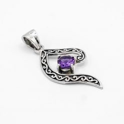 Pandantiv din argint cu ametist fațetat 9 Pandantiv din argint cu ametist fațetat