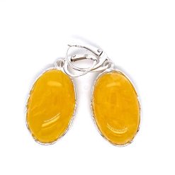 Cercei chihlimbar galben