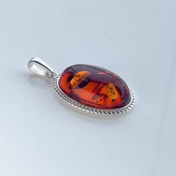 Set cadou cercei și pandantiv chihlimbar 16 Pandantiv chihlimbar coniac