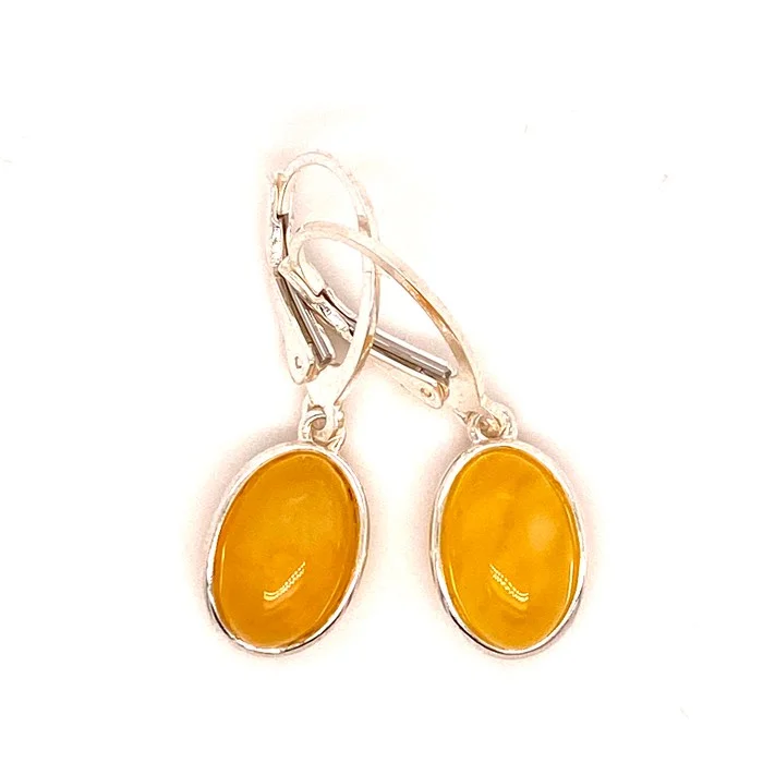 Cercei chihlimbar galben